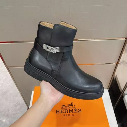 Replica Hermes Boots For Men #1283583 $162.00 USD for Wholesale