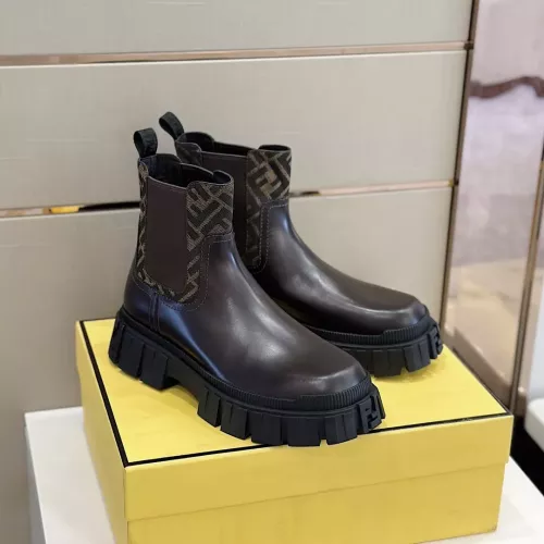 Replica Fendi Fashion Boots For Men #1283586 $165.00 USD for Wholesale