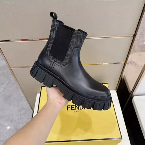 Replica Fendi Fashion Boots For Men #1283593 $165.00 USD for Wholesale