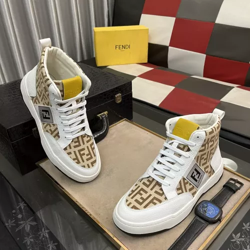 Replica Fendi High Tops Casual Shoes For Men #1283656 $80.00 USD for Wholesale