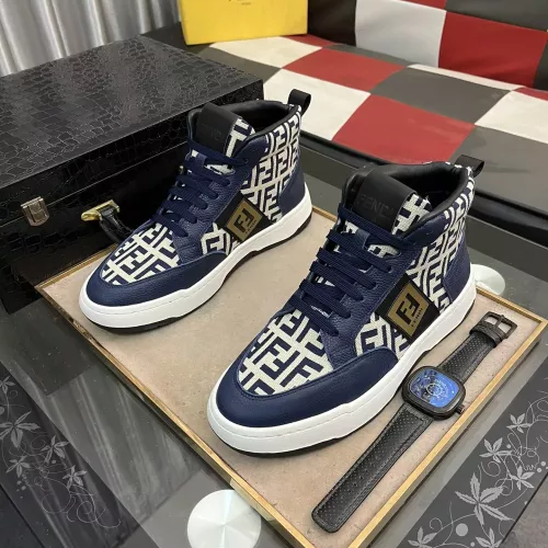 Wholesale Fendi High Tops Casual Shoes For Men #1283663 $80.00 USD, Wholesale Quality Replica Fendi High Tops Casual Shoes