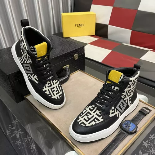 Replica Fendi High Tops Casual Shoes For Men #1283664 $80.00 USD for Wholesale