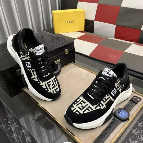 Wholesale Fendi Casual Shoes For Men #1283734 $82.00 USD, Wholesale Quality Replica Fendi Casual Shoes