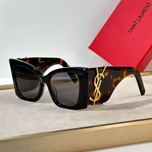 Wholesale Yves Saint Laurent YSL AAA Quality Sunglasses #1283873 $64.00 USD, Wholesale Quality Replica Yves Saint Laurent YSL AAA Quality Sunglasses