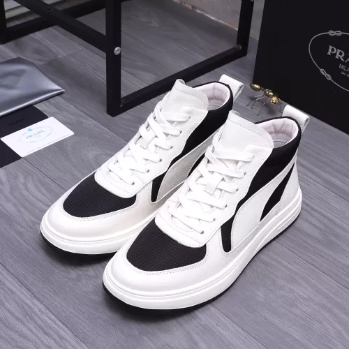 Replica Prada High Top Shoes For Men #1283955 $85.00 USD for Wholesale