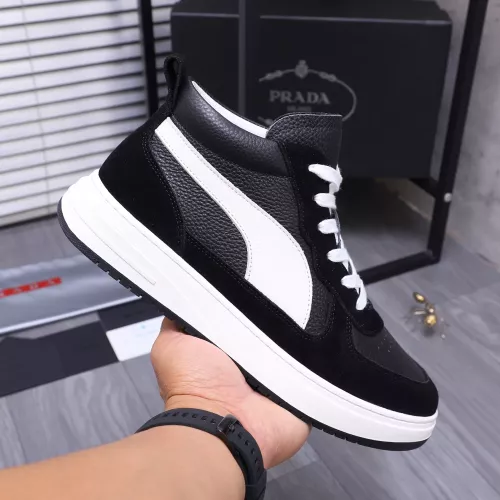 Replica Prada High Top Shoes For Men #1283957 $85.00 USD for Wholesale