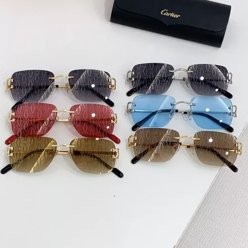 Replica Cartier AAA Quality Sunglassess #1283981 $45.00 USD for Wholesale