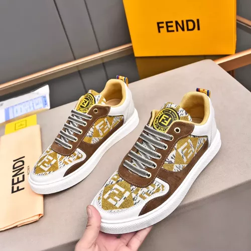 Wholesale Fendi Casual Shoes For Men #1284129 $76.00 USD, Wholesale Quality Replica Fendi Casual Shoes