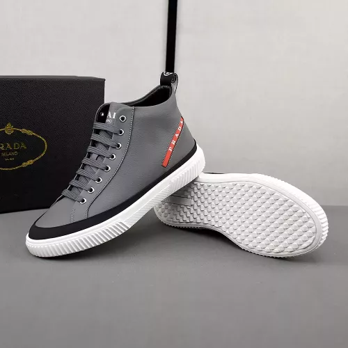 Replica Prada High Top Shoes For Men #1284227 $82.00 USD for Wholesale