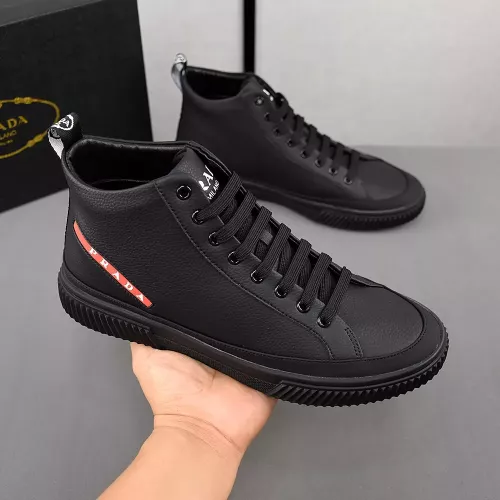 Replica Prada High Top Shoes For Men #1284228 $82.00 USD for Wholesale