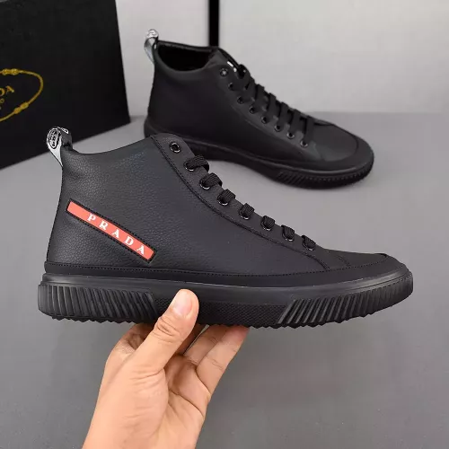 Replica Prada High Top Shoes For Men #1284228 $82.00 USD for Wholesale