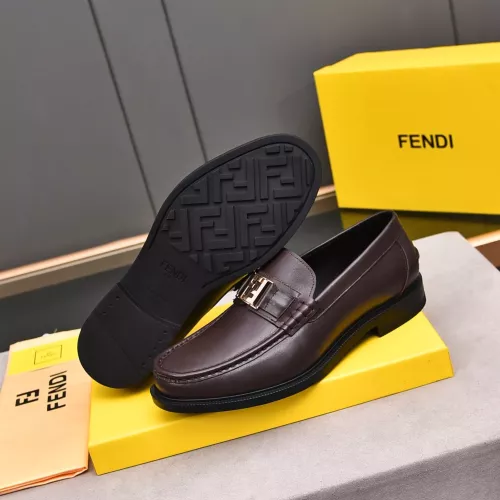 Replica Fendi Leather Shoes For Men #1284238 $92.00 USD for Wholesale