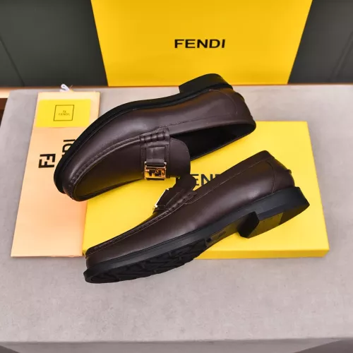 Replica Fendi Leather Shoes For Men #1284238 $92.00 USD for Wholesale