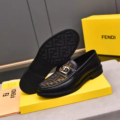 Replica Fendi Leather Shoes For Men #1284241 $92.00 USD for Wholesale