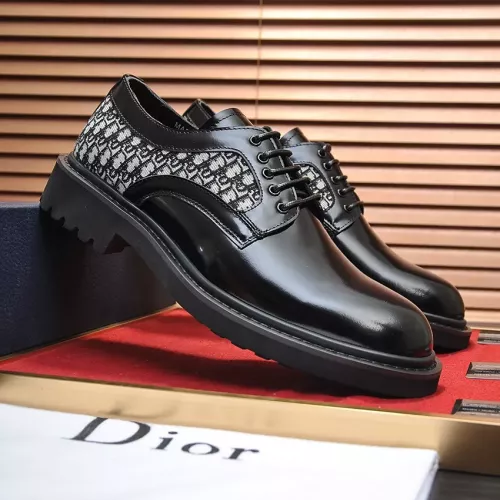 Replica Christian Dior Leather Shoes For Men #1284262 $118.00 USD for Wholesale