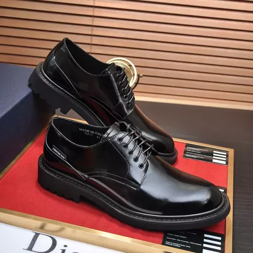 Replica Christian Dior Leather Shoes For Men #1284264 $122.00 USD for Wholesale