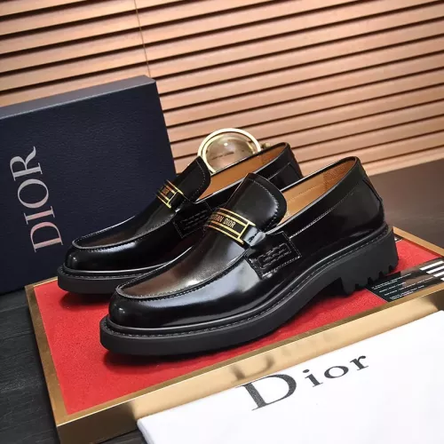 Wholesale Christian Dior Leather Shoes For Men #1284266 $125.00 USD, Wholesale Quality Replica Christian Dior Leather Shoes