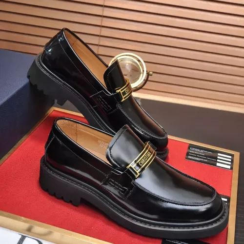 Replica Christian Dior Leather Shoes For Men #1284266 $125.00 USD for Wholesale