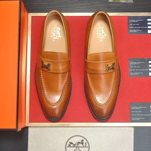 Replica Hermes Leather Shoes For Men #1284343 $88.00 USD for Wholesale