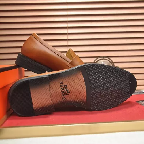 Replica Hermes Leather Shoes For Men #1284343 $88.00 USD for Wholesale