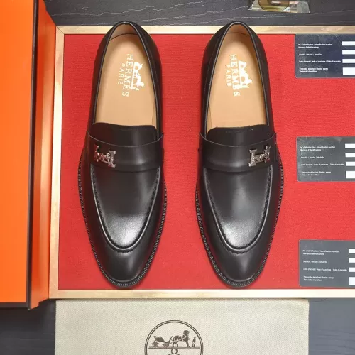 Replica Hermes Leather Shoes For Men #1284344 $88.00 USD for Wholesale