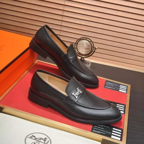 Replica Hermes Leather Shoes For Men #1284344 $88.00 USD for Wholesale