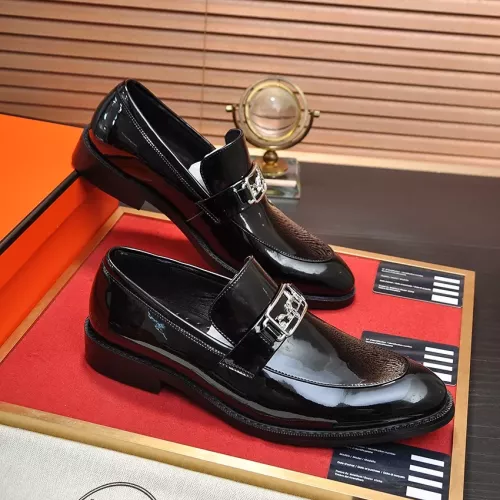 Replica Hermes Leather Shoes For Men #1284348 $88.00 USD for Wholesale