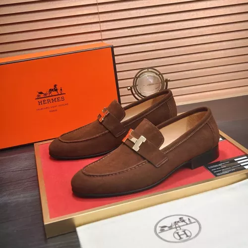 Wholesale Hermes Leather Shoes For Men #1284350 $96.00 USD, Wholesale Quality Replica Hermes Leather Shoes