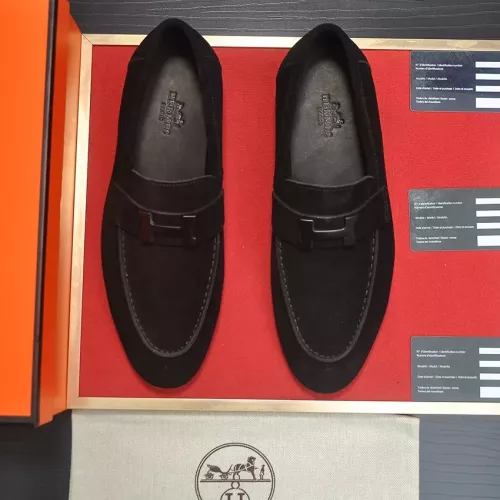 Replica Hermes Leather Shoes For Men #1284352 $96.00 USD for Wholesale