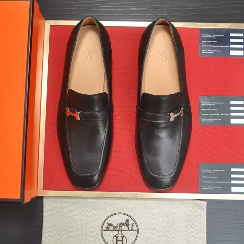 Replica Hermes Leather Shoes For Men #1284355 $96.00 USD for Wholesale