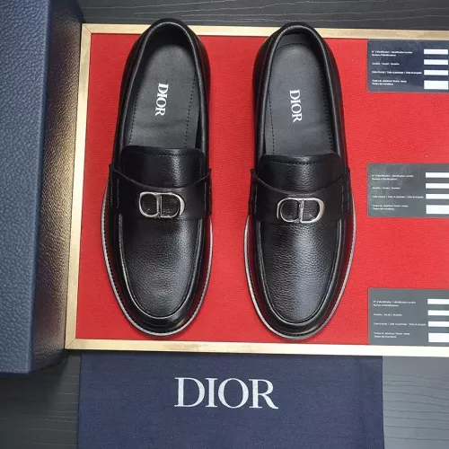 Replica Christian Dior Leather Shoes For Men #1284358 $98.00 USD for Wholesale