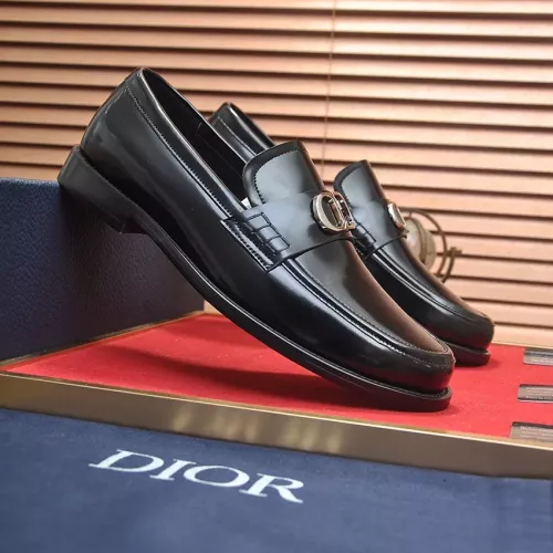 Replica Christian Dior Leather Shoes For Men #1284359 $98.00 USD for Wholesale