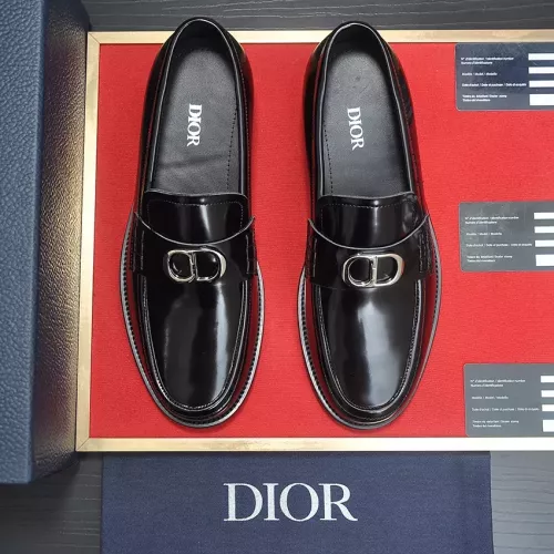 Replica Christian Dior Leather Shoes For Men #1284359 $98.00 USD for Wholesale