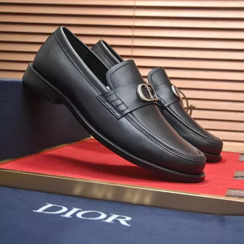 Replica Christian Dior Leather Shoes For Men #1284360 $98.00 USD for Wholesale