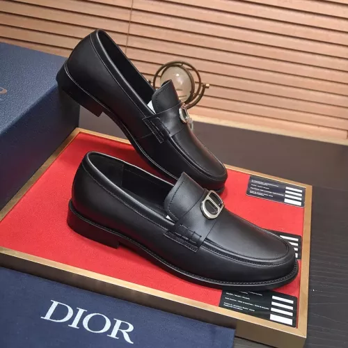 Replica Christian Dior Leather Shoes For Men #1284360 $98.00 USD for Wholesale