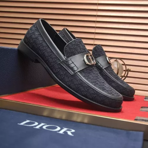 Replica Christian Dior Leather Shoes For Men #1284362 $98.00 USD for Wholesale