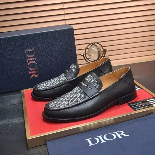 Wholesale Christian Dior Leather Shoes For Men #1284363 $98.00 USD, Wholesale Quality Replica Christian Dior Leather Shoes