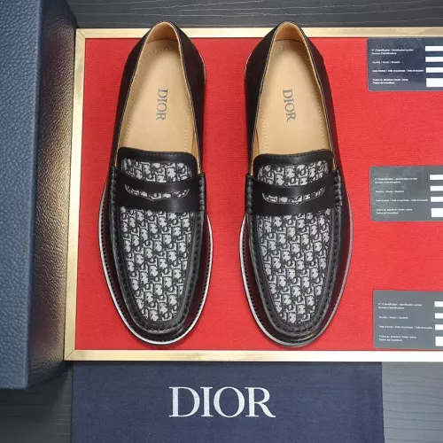 Replica Christian Dior Leather Shoes For Men #1284363 $98.00 USD for Wholesale