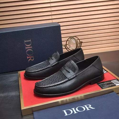 Wholesale Christian Dior Leather Shoes For Men #1284364 $98.00 USD, Wholesale Quality Replica Christian Dior Leather Shoes