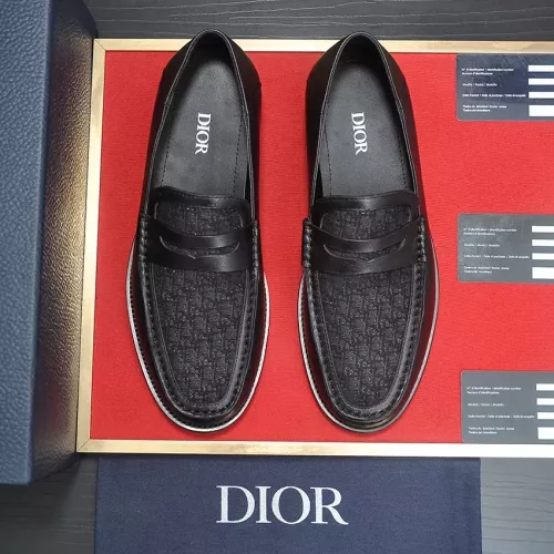 Replica Christian Dior Leather Shoes For Men #1284364 $98.00 USD for Wholesale