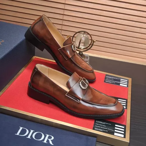 Replica Christian Dior Leather Shoes For Men #1284365 $112.00 USD for Wholesale