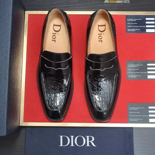 Replica Christian Dior Leather Shoes For Men #1284368 $112.00 USD for Wholesale