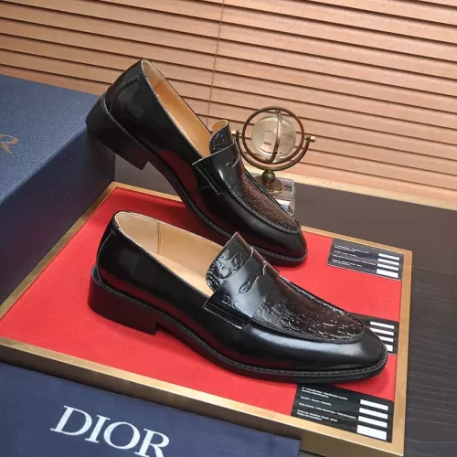 Replica Christian Dior Leather Shoes For Men #1284368 $112.00 USD for Wholesale