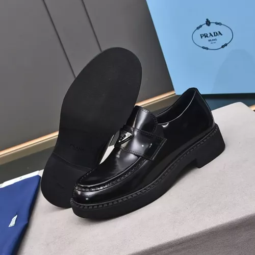 Replica Prada Leather Shoes For Men #1284427 $100.00 USD for Wholesale