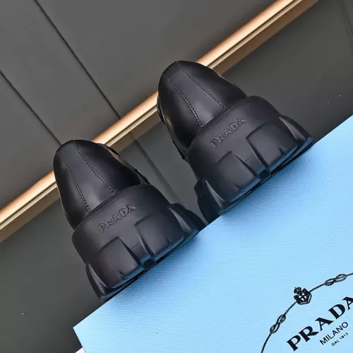 Replica Prada Leather Shoes For Women #1284430 $100.00 USD for Wholesale