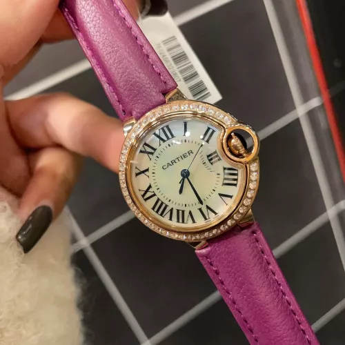 Wholesale Cartier AAA Quality Watches For Women #1284444 $128.00 USD, Wholesale Quality Replica Cartier AAA Quality Watches