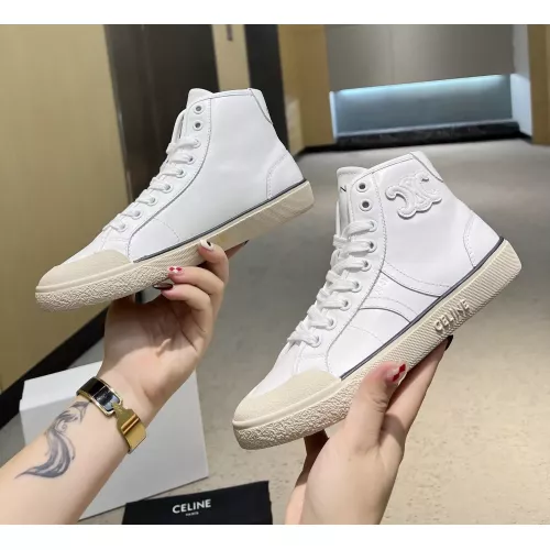 Wholesale Celine High Top Shoes For Men #1284609 $98.00 USD, Wholesale Quality Replica Celine High Top Shoes