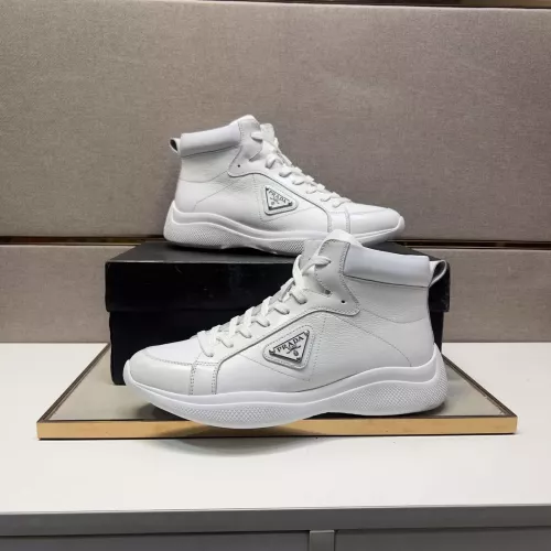 Wholesale Prada High Top Shoes For Men #1284681 $102.00 USD, Wholesale Quality Replica Prada High Top Shoes