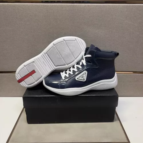 Replica Prada High Top Shoes For Men #1284682 $102.00 USD for Wholesale