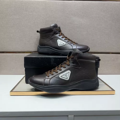 Wholesale Prada High Top Shoes For Men #1284683 $102.00 USD, Wholesale Quality Replica Prada High Top Shoes